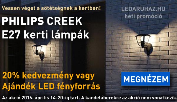 Philips Creek kerti kültéri lámpa akció