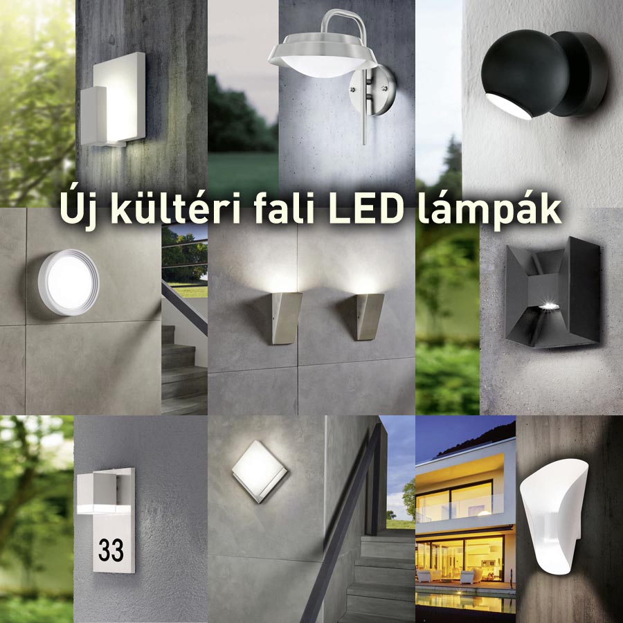 Kültéri falra szerelhető LED lámpák, világítás